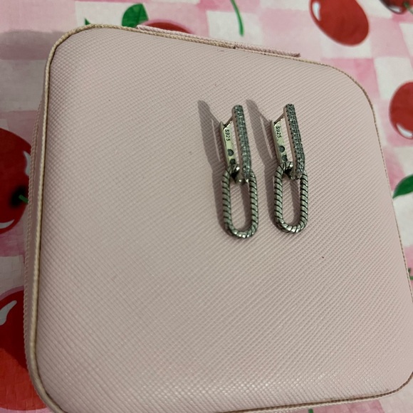 S925 Hoop Earrings - Picture 2 of 3